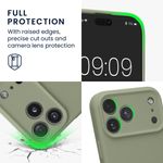 Laptop, Telefoane si Tablete - Telefoane mobile si accesorii - Accesorii Telefoane - Huse telefoane - Husa Kwmobile pentru iPhone 17 Pro Max, anti-alunecare, protectie la socuri, silicon, verde - Infinity.ro
