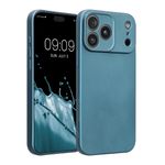 Laptop, Telefoane si Tablete - Telefoane mobile si accesorii - Accesorii Telefoane - Huse telefoane - Husa Kwmobile pentru iPhone 17 Pro Max, anti-alunecare, silicon, albastru - Infinity.ro