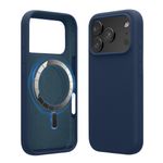Laptop, Telefoane si Tablete - Telefoane mobile si accesorii - Accesorii Telefoane - Huse telefoane - Husa Kwmobile pentru iPhone 17 Pro Max, compatibilitate MagSafe, silicon, albastru - Infinity.ro