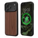Laptop, Telefoane si Tablete - Telefoane mobile si accesorii - Accesorii Telefoane - Huse telefoane - Husa Kwmobile pentru iPhone 17 Pro Max, compatibilitate MagSafe, lemn, TPU, maro - Infinity.ro