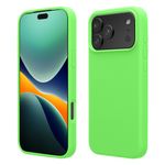 Laptop, Telefoane si Tablete - Telefoane mobile si accesorii - Accesorii Telefoane - Huse telefoane - Husa Kwmobile pentru iPhone 17 Pro Max, anti-alunecare, silicon, verde lime - Infinity.ro