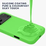 Laptop, Telefoane si Tablete - Telefoane mobile si accesorii - Accesorii Telefoane - Huse telefoane - Husa Kwmobile pentru iPhone 17 Pro Max, anti-alunecare, silicon, verde lime - Infinity.ro
