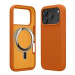 Laptop, Telefoane si Tablete - Telefoane mobile si accesorii - Accesorii Telefoane - Huse telefoane - Husa Kwmobile pentru iPhone 17 Pro Max, compatibilitate MagSafe, silicon, portocaliu - Infinity.ro