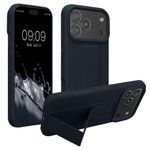 Laptop, Telefoane si Tablete - Telefoane mobile si accesorii - Accesorii Telefoane - Huse telefoane - Husa Kwmobile pentru iPhone 17 Pro Max, functie stand, silicon, afine - Infinity.ro