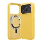 Laptop, Telefoane si Tablete - Telefoane mobile si accesorii - Accesorii Telefoane - Huse telefoane - Husa Kwmobile pentru iPhone 17 Pro Max, compatibilitate MagSafe, silicon, galben - Infinity.ro