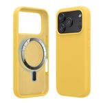Laptop, Telefoane si Tablete - Telefoane mobile si accesorii - Accesorii Telefoane - Huse telefoane - Husa Kwmobile pentru iPhone 17 Pro Max, compatibilitate MagSafe, silicon, galben - Infinity.ro