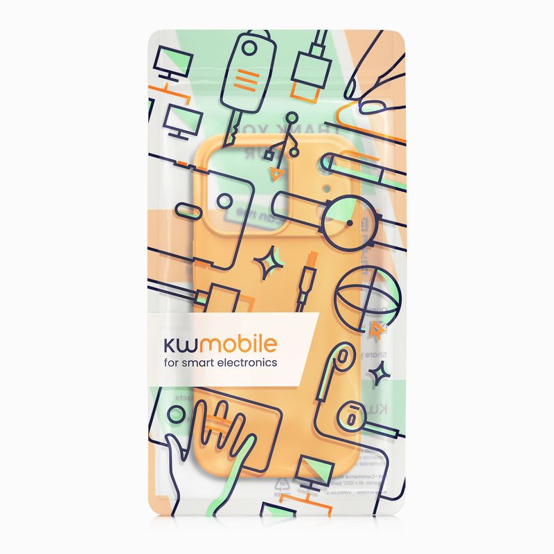 Laptop, Telefoane si Tablete - Telefoane mobile si accesorii - Accesorii Telefoane - Huse telefoane - Husa Kwmobile pentru iPhone 17 Pro Max, protectie la socuri, silicon, portocaliu - Infinity.ro