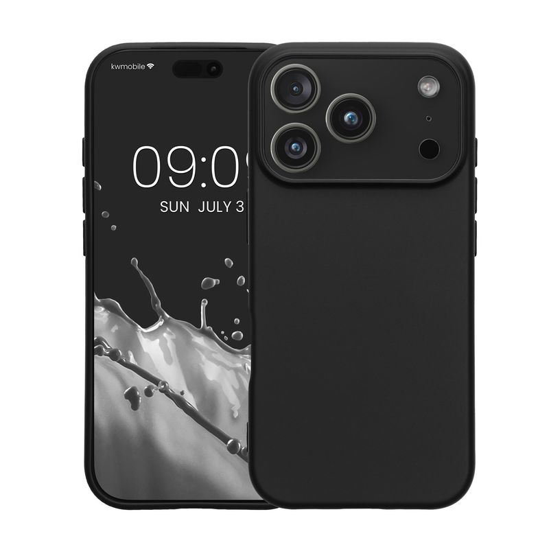 Laptop, Telefoane si Tablete - Telefoane mobile si accesorii - Accesorii Telefoane - Huse telefoane - Husa Kwmobile pentru iPhone 17 Pro Max, protectie la socuri, silicon, negru - Infinity.ro