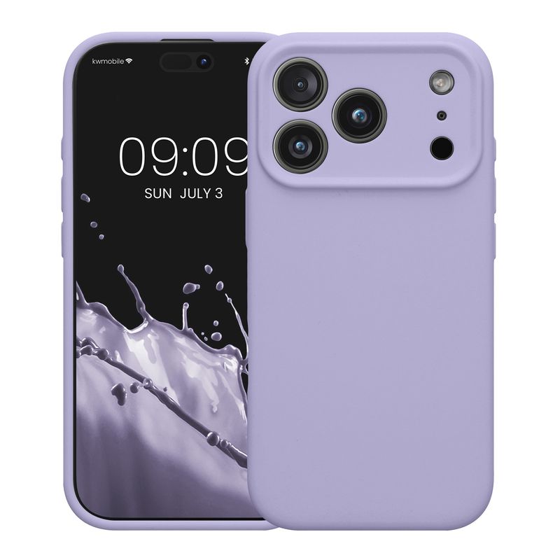 Laptop, Telefoane si Tablete - Telefoane mobile si accesorii - Accesorii Telefoane - Huse telefoane - Husa Kwmobile pentru iPhone 17 Pro, anti-alunecare, protectie la socuri, silicon, mov - Infinity.ro
