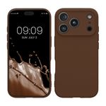 Laptop, Telefoane si Tablete - Telefoane mobile si accesorii - Accesorii Telefoane - Huse telefoane - Husa Kwmobile pentru iPhone 17 Pro, anti-alunecare, protectie la zgarieturi, silicon, maro - Infinity.ro