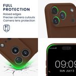 Laptop, Telefoane si Tablete - Telefoane mobile si accesorii - Accesorii Telefoane - Huse telefoane - Husa Kwmobile pentru iPhone 17 Pro, anti-alunecare, protectie la zgarieturi, silicon, maro - Infinity.ro
