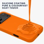 Laptop, Telefoane si Tablete - Telefoane mobile si accesorii - Accesorii Telefoane - Huse telefoane - Husa Kwmobile pentru iPhone 17 Pro, anti-alunecare, anti-amprenta, silicon, portocaliu - Infinity.ro