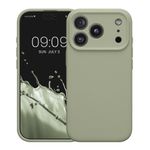 Laptop, Telefoane si Tablete - Telefoane mobile si accesorii - Accesorii Telefoane - Huse telefoane - Husa Kwmobile pentru iPhone 17 Pro, anti-alunecare, protectie la socuri, silicon, verde - Infinity.ro