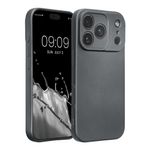 Laptop, Telefoane si Tablete - Telefoane mobile si accesorii - Accesorii Telefoane - Huse telefoane - Husa Kwmobile pentru iPhone 17 Pro, anti-alunecare, protectie la zgarieturi, silicon, gri - Infinity.ro