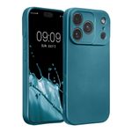 Laptop, Telefoane si Tablete - Telefoane mobile si accesorii - Accesorii Telefoane - Huse telefoane - Husa Kwmobile pentru iPhone 17 Pro, anti-alunecare, silicon, albastru - Infinity.ro