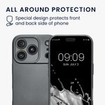 Laptop, Telefoane si Tablete - Telefoane mobile si accesorii - Accesorii Telefoane - Huse telefoane - Husa Kwmobile pentru iPhone 17 Pro, anti-alunecare, protectie la zgarieturi, silicon, gri - Infinity.ro