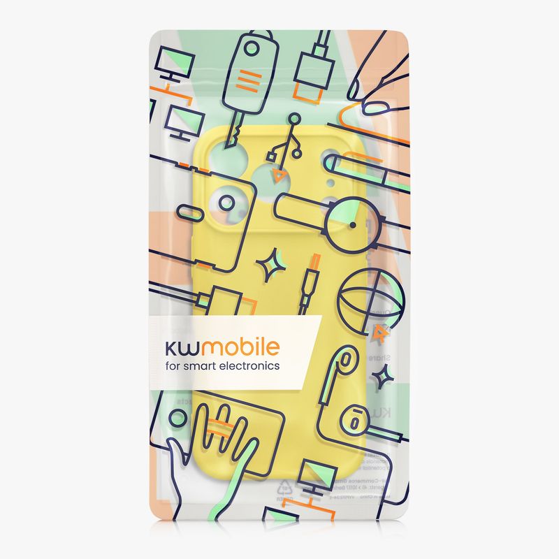 Laptop, Telefoane si Tablete - Telefoane mobile si accesorii - Accesorii Telefoane - Huse telefoane - Husa Kwmobile pentru iPhone 17 Pro, anti-alunecare, protectie la zgarieturi, silicon, galben - Infinity.ro