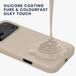 Laptop, Telefoane si Tablete - Telefoane mobile si accesorii - Accesorii Telefoane - Huse telefoane - Husa Kwmobile pentru iPhone 17 Pro, anti-alunecare, silicon, crem - Infinity.ro
