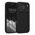 Laptop, Telefoane si Tablete - Telefoane mobile si accesorii - Accesorii Telefoane - Huse telefoane - Husa Kwmobile pentru iPhone 17 Pro, anti-alunecare, silicon, negru - Infinity.ro