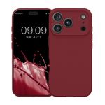 Laptop, Telefoane si Tablete - Telefoane mobile si accesorii - Accesorii Telefoane - Huse telefoane - Husa Kwmobile pentru iPhone 17 Pro, anti-alunecare, silicon, mov, bordo - Infinity.ro