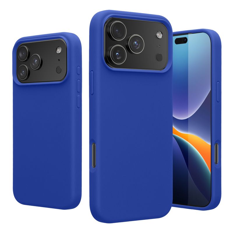 Laptop, Telefoane si Tablete - Telefoane mobile si accesorii - Accesorii Telefoane - Huse telefoane - Husa Kwmobile pentru iPhone 17 Pro, anti-alunecare, silicon, albastru baltic - Infinity.ro