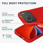 Laptop, Telefoane si Tablete - Telefoane mobile si accesorii - Accesorii Telefoane - Huse telefoane - Husa Kwmobile pentru iPhone 17 Pro, anti-alunecare, silicon, rosu clasic - Infinity.ro