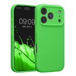 Laptop, Telefoane si Tablete - Telefoane mobile si accesorii - Accesorii Telefoane - Huse telefoane - Husa Kwmobile pentru iPhone 17 Pro, anti-alunecare, silicon, verde - Infinity.ro