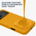 Laptop, Telefoane si Tablete - Telefoane mobile si accesorii - Accesorii Telefoane - Huse telefoane - Husa Kwmobile pentru iPhone 17 Pro, anti-alunecare, silicon, portocaliu mango - Infinity.ro