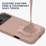 Laptop, Telefoane si Tablete - Telefoane mobile si accesorii - Accesorii Telefoane - Huse telefoane - Husa Kwmobile pentru iPhone 17 Pro, anti-alunecare, silicon, roz prafuit - Infinity.ro