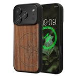 Laptop, Telefoane si Tablete - Telefoane mobile si accesorii - Accesorii Telefoane - Huse telefoane - Husa Kwmobile pentru iPhone 17 Pro, compatibilitate MagSafe, lemn, TPU, maro - Infinity.ro