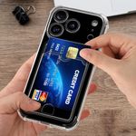 Laptop, Telefoane si Tablete - Telefoane mobile si accesorii - Accesorii Telefoane - Huse telefoane - Husa Kwmobile pentru iPhone 17 Pro, buzunar card, TPU, transparent - Infinity.ro