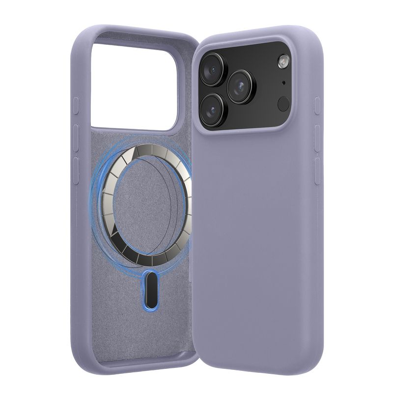 Laptop, Telefoane si Tablete - Telefoane mobile si accesorii - Accesorii Telefoane - Huse telefoane - Husa Kwmobile pentru iPhone 17 Pro, compatibilitate MagSafe, silicon, mov - Infinity.ro