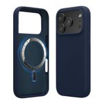 Laptop, Telefoane si Tablete - Telefoane mobile si accesorii - Accesorii Telefoane - Huse telefoane - Husa Kwmobile pentru iPhone 17 Pro, compatibilitate MagSafe, silicon, albastru - Infinity.ro