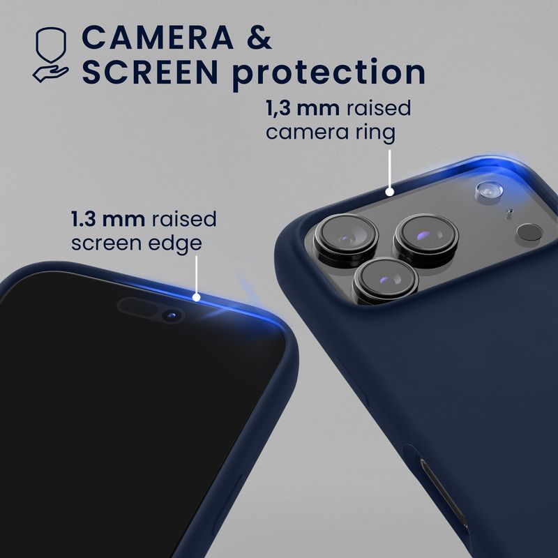 Laptop, Telefoane si Tablete - Telefoane mobile si accesorii - Accesorii Telefoane - Huse telefoane - Husa Kwmobile pentru iPhone 17 Pro, compatibilitate MagSafe, silicon, albastru - Infinity.ro