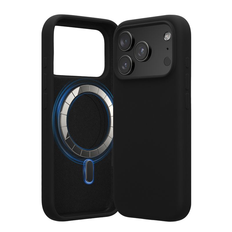 Laptop, Telefoane si Tablete - Telefoane mobile si accesorii - Accesorii Telefoane - Huse telefoane - Husa Kwmobile pentru iPhone 17 Pro, compatibilitate MagSafe, silicon, negru - Infinity.ro