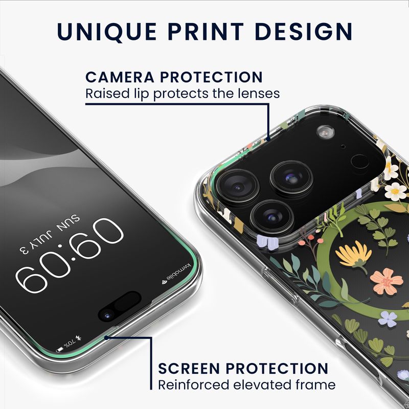 Laptop, Telefoane si Tablete - Telefoane mobile si accesorii - Accesorii Telefoane - Huse telefoane - Husa Kwmobile pentru iPhone 17 Pro, compatibilitate MagSafe, acril, TPU, transparent - Infinity.ro