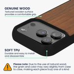 Laptop, Telefoane si Tablete - Telefoane mobile si accesorii - Accesorii Telefoane - Huse telefoane - Husa Kwmobile pentru iPhone 17 Pro, compatibilitate MagSafe, protectie la socuri, lemn, TPU, maro - Infinity.ro
