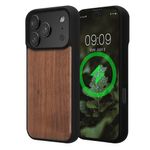 Laptop, Telefoane si Tablete - Telefoane mobile si accesorii - Accesorii Telefoane - Huse telefoane - Husa Kwmobile pentru iPhone 17 Pro, compatibilitate MagSafe, protectie la socuri, lemn, TPU, maro - Infinity.ro