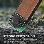 Laptop, Telefoane si Tablete - Telefoane mobile si accesorii - Accesorii Telefoane - Huse telefoane - Husa Kwmobile pentru iPhone 17 Pro, compatibilitate MagSafe, protectie la socuri, lemn, TPU, maro - Infinity.ro