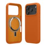 Laptop, Telefoane si Tablete - Telefoane mobile si accesorii - Accesorii Telefoane - Huse telefoane - Husa Kwmobile pentru iPhone 17 Pro, compatibilitate MagSafe, silicon, portocaliu - Infinity.ro