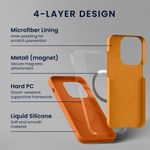 Laptop, Telefoane si Tablete - Telefoane mobile si accesorii - Accesorii Telefoane - Huse telefoane - Husa Kwmobile pentru iPhone 17 Pro, compatibilitate MagSafe, silicon, portocaliu - Infinity.ro