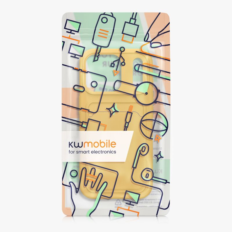 Laptop, Telefoane si Tablete - Telefoane mobile si accesorii - Accesorii Telefoane - Huse telefoane - Husa Kwmobile pentru iPhone 17 Pro, incarcare wireless, silicon, galben - Infinity.ro