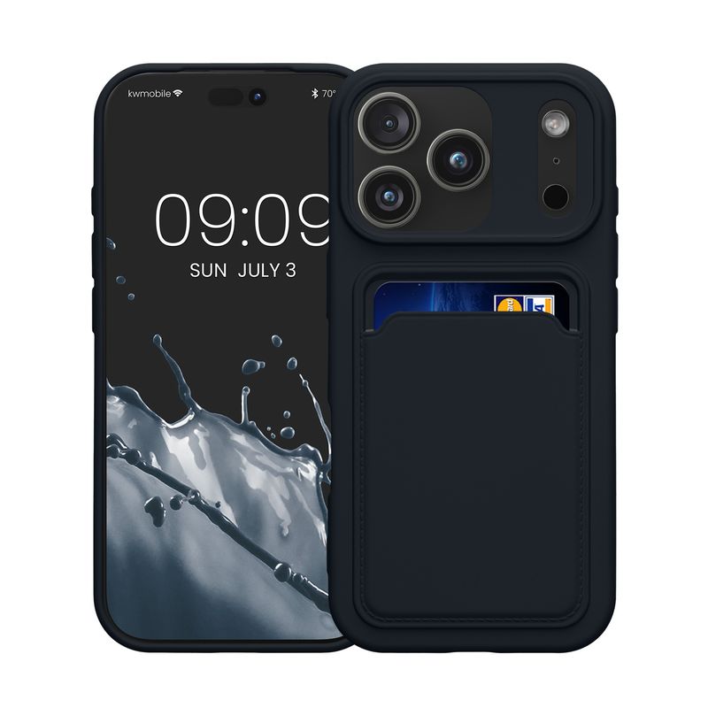 Laptop, Telefoane si Tablete - Telefoane mobile si accesorii - Accesorii Telefoane - Huse telefoane - Husa Kwmobile pentru iPhone 17 Pro, incarcare wireless, silicon, albastru - Infinity.ro