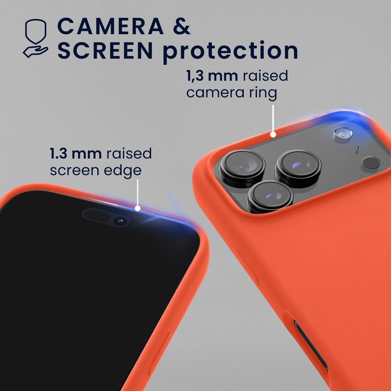 Laptop, Telefoane si Tablete - Telefoane mobile si accesorii - Accesorii Telefoane - Huse telefoane - Husa Kwmobile pentru iPhone 17 Pro, compatibilitate MagSafe, silicon, roz - Infinity.ro