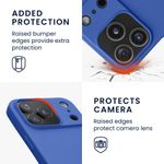 Laptop, Telefoane si Tablete - Telefoane mobile si accesorii - Accesorii Telefoane - Huse telefoane - Husa Kwmobile pentru iPhone 17 Pro, protectie la socuri, silicon, albastru - Infinity.ro