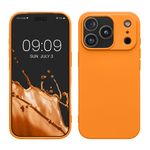 Laptop, Telefoane si Tablete - Telefoane mobile si accesorii - Accesorii Telefoane - Huse telefoane - Husa Kwmobile pentru iPhone 17 Pro, protectie la socuri, silicon, portocaliu - Infinity.ro