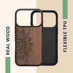 Laptop, Telefoane si Tablete - Telefoane mobile si accesorii - Accesorii Telefoane - Huse telefoane - Husa Kwmobile pentru iPhone 17 Pro, protectie la socuri, protectie la zgarieturi, lemn, TPU, maro - Infinity.ro