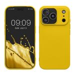Laptop, Telefoane si Tablete - Telefoane mobile si accesorii - Accesorii Telefoane - Huse telefoane - Husa Kwmobile pentru iPhone 17 Pro, protectie la socuri, silicon, galben - Infinity.ro