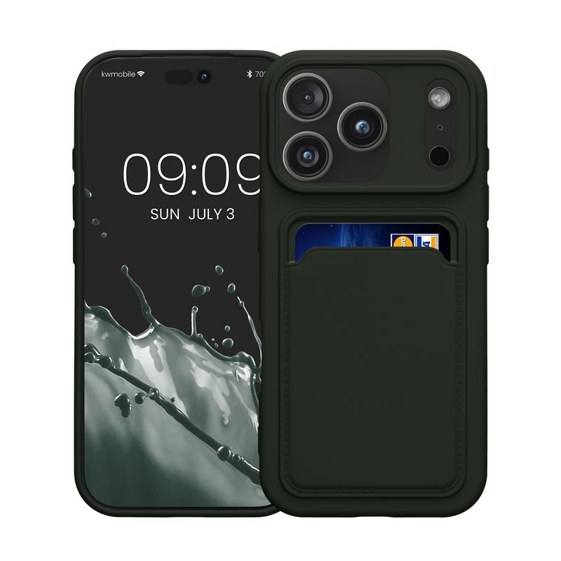 Laptop, Telefoane si Tablete - Telefoane mobile si accesorii - Accesorii Telefoane - Huse telefoane - Husa Kwmobile pentru iPhone 17 Pro, incarcare wireless, silicon, verde - Infinity.ro
