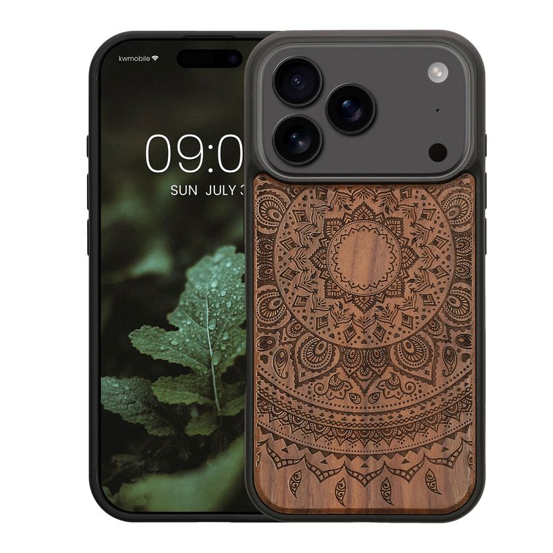 Laptop, Telefoane si Tablete - Telefoane mobile si accesorii - Accesorii Telefoane - Huse telefoane - Husa Kwmobile pentru iPhone 17 Pro, protectie la zgarieturi, lemn, TPU, maro - Infinity.ro